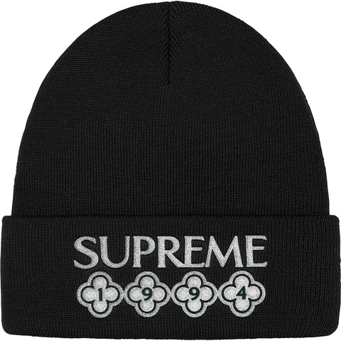 Supreme Glitter Beanie - Black