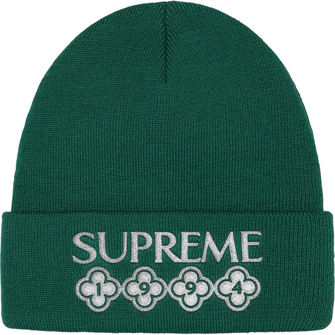 Supreme Glitter Beanie - Dark Green