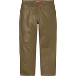 Supreme Leather 5-Pocket Jean (FW21) - Olive