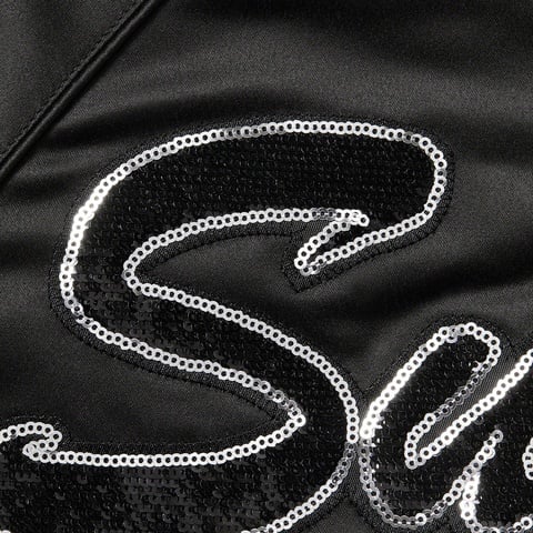 Supreme Supreme®/Mitchell & Ness® Sequin Logo Varsity Jacket - Black