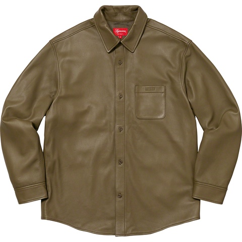 ジャケット・アウター Supreme Leather Shirt Leather Shirt - fall/winter 2021 - Supreme