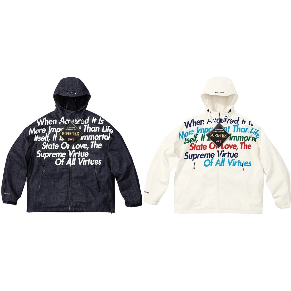 ジャケット・アウター Supreme JUNYA WATANABE Denim Parka L Supreme®/JUNYA WATANABE COMME des GARÇONS MAN GORE-TEX Denim Parka
