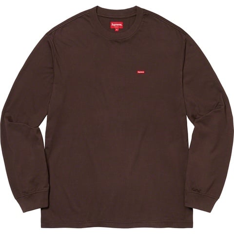 Supreme Small Box L/S Tee - Dark Brown