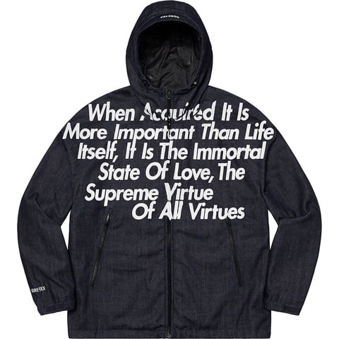 Supreme Supreme®/JUNYA WATANABE COMME des GARÇONS MAN GORE-TEX Denim Parka - Indigo