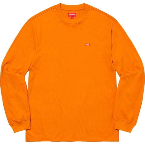 Supreme Small Box L/S Tee - Dark Orange