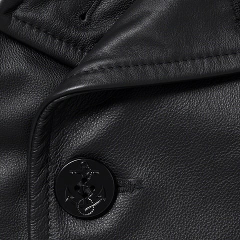 Supreme Supreme®/JUNYA WATANABECOMME des GARÇONS MAN/Schott®Leather Peacoat - Black