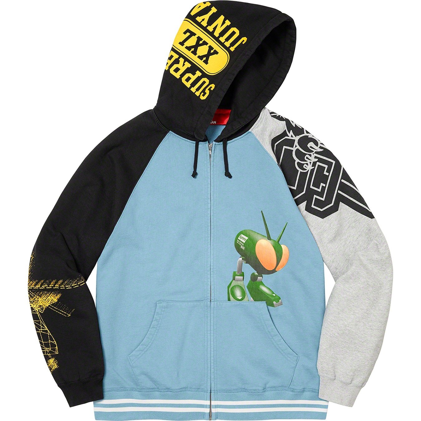 Supreme Supreme JUNYA WATANABE COMME des GARÇONS MAN Zip Up Hooded Sweatshirt (FW21) - Dusty Blue - $228