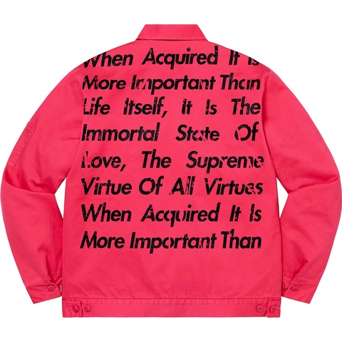 Supreme Supreme®/JUNYA WATANABE COMME des GARÇONS MAN Printed Work Jacket - Bright Pink