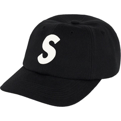 Supreme Wool S Logo 6-Panel - Black