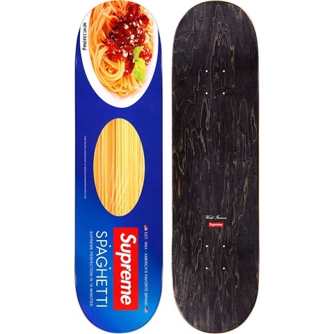 Supreme Spaghetti Skateboard - Blue - 8.375" x 32.125" 