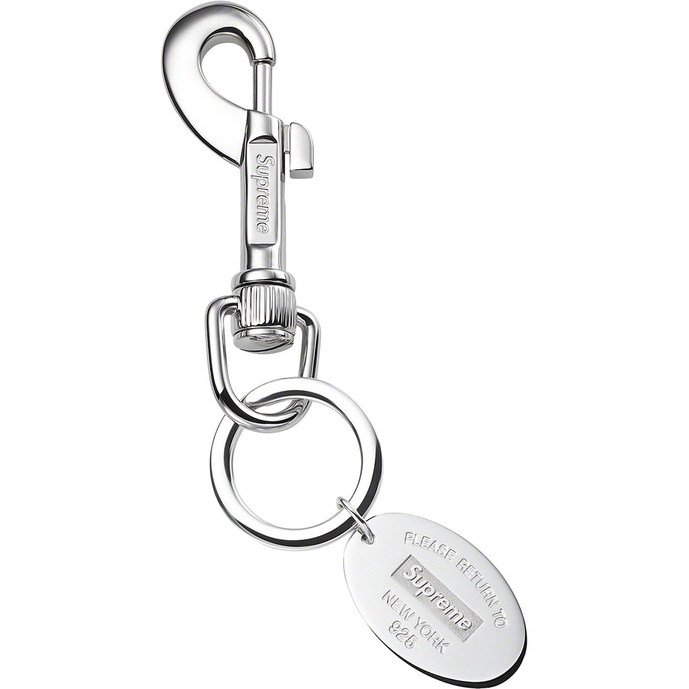 Supreme Tiffany & Co. Return to Tiffany Oval Tag Keyring