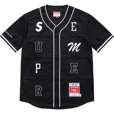 Supreme Supreme®/Mitchell & Ness® Patchwork Baseball Jersey - Black