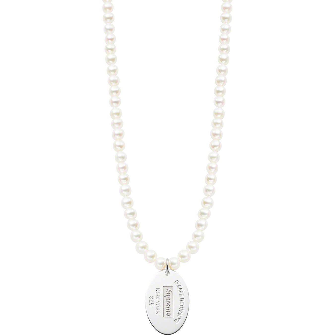 Supreme Tiffany & Co. Return to Tiffany Oval Tag Pearl