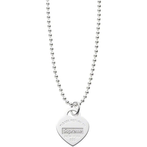 Supreme®/Tiffany & Co. Return to Tiffany Heart Tag Pendant
