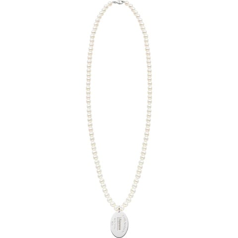 Supreme Supreme®/Tiffany & Co. Return to Tiffany Oval Tag Pearl Necklace - Pearl