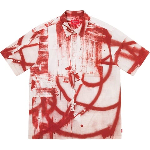 Supreme Christopher Wool/SupremeS/S Shirt - Red