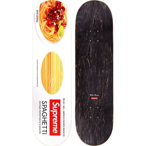 Supreme Spaghetti Skateboard - White - 8.5" x 32.25"