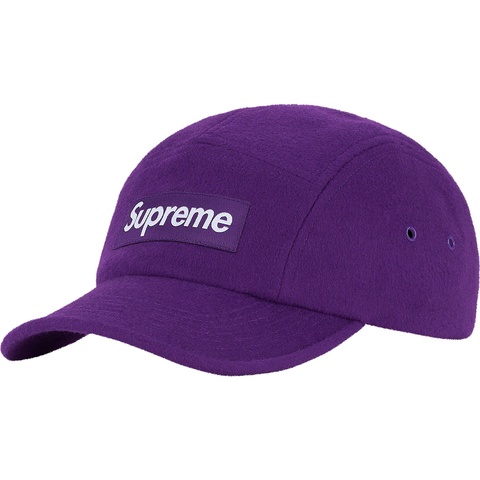 Supreme Wool Camp Cap - Purple