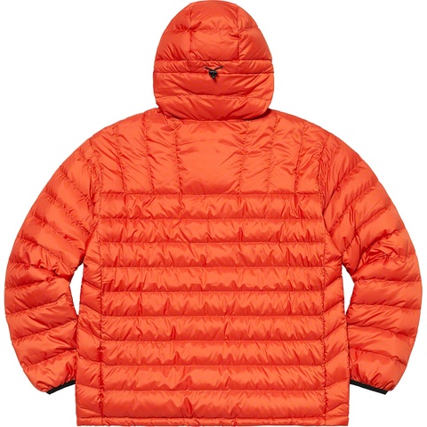 Supreme Micro Down Half Zip Hooded Pullover - Dark Orange
