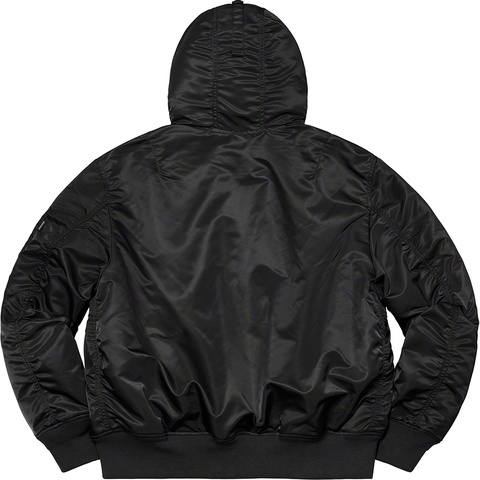 Supreme Hooded MA-1 ジャケット L 黒 Hooded MA-1 - fall/winter 2021 - Supreme