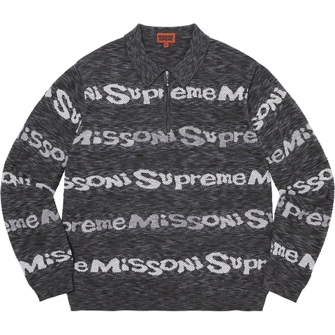 Supreme Supreme®/Missoni® Zip L/S Polo - Black