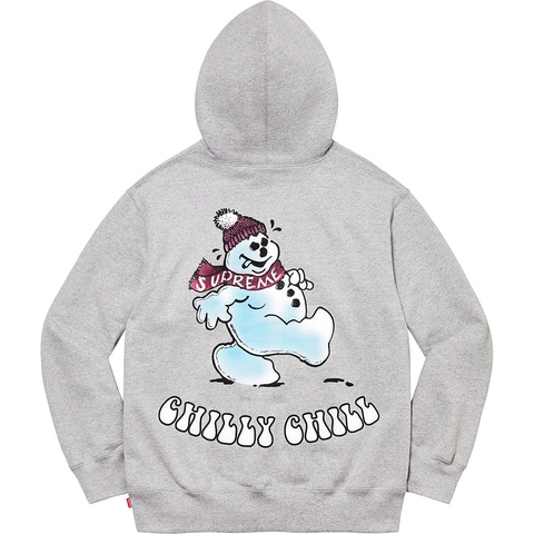 Supreme Snowman Hooded Sweatshirt - Heather Grey