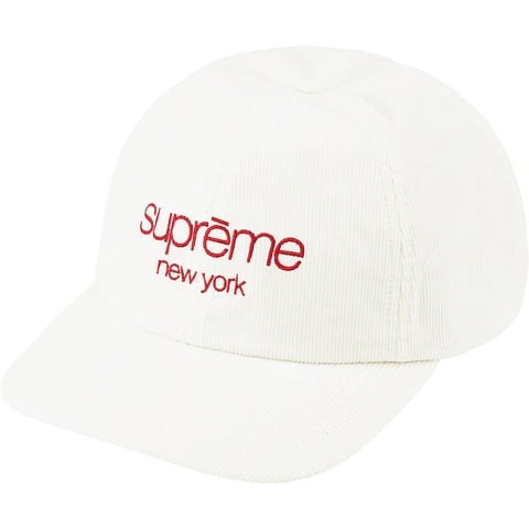 Supreme GORE-TEX Corduroy Classic Logo 6-Panel - White