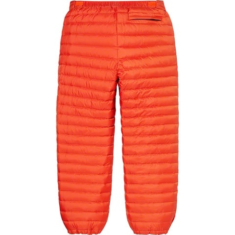 Supreme Micro Down Pant - Dark Orange