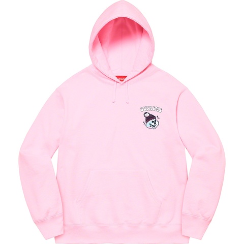 Supreme Snowman Hooded Sweatshirt - Light Pink