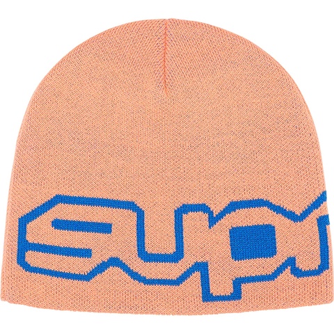 Supreme Wrap Logo Beanie - Peach