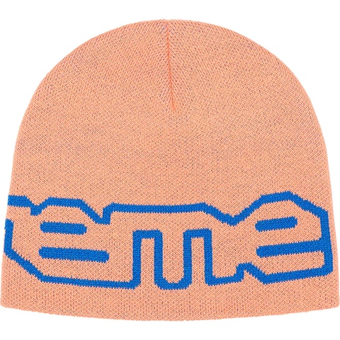 Supreme Wrap Logo Beanie - Peach