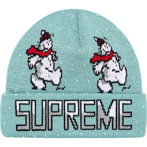 Supreme Snowman Beanie - Pale Mint