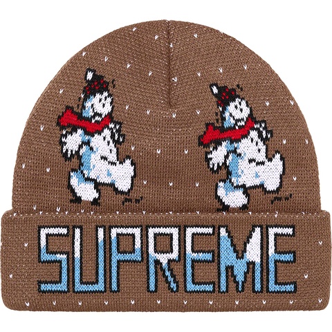Supreme Snowman Beanie - Brown