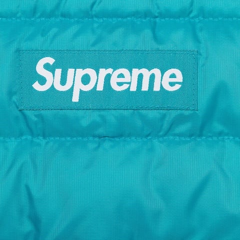 Supreme Micro Down Half Zip Hooded Pullover - Teal