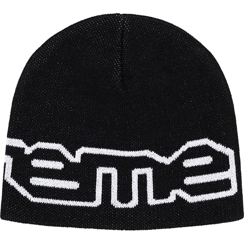 Supreme Wrap Logo Beanie - Black