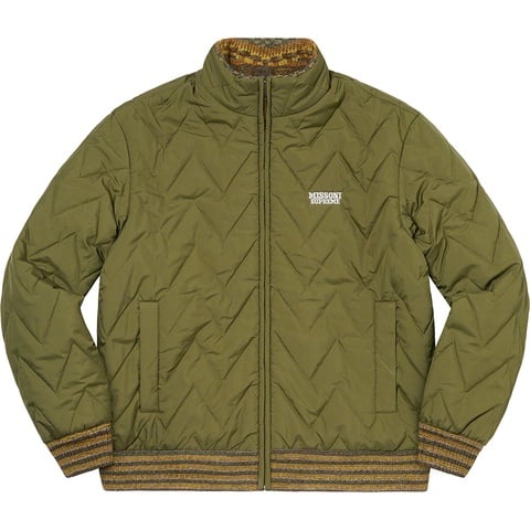 Supreme Supreme®/Missoni® Reversible Knit Jacket - Olive