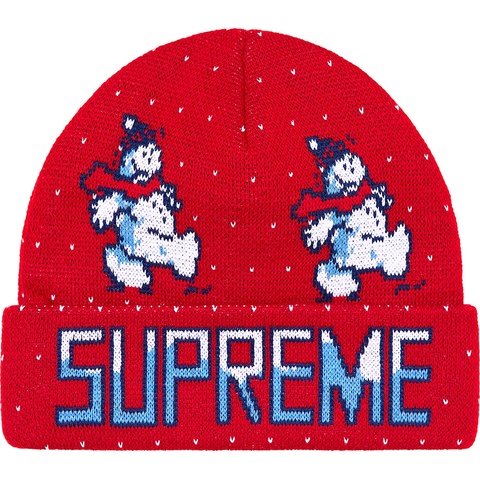 Supreme Snowman Beanie - Red