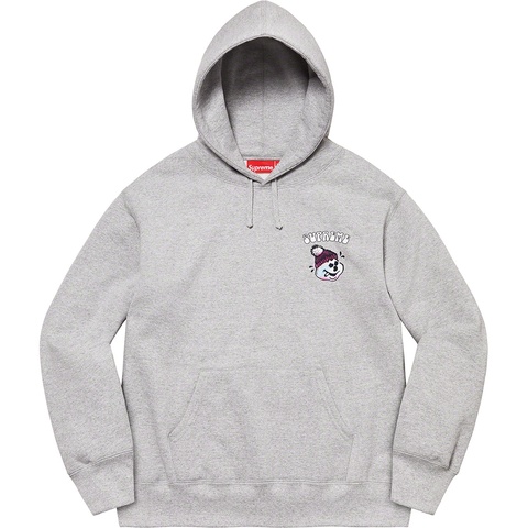 Supreme Snowman Hooded Sweatshirt - Heather Grey