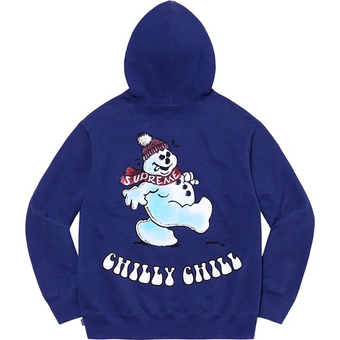 Supreme Snowman Hooded Sweatshirt - Dark Royal