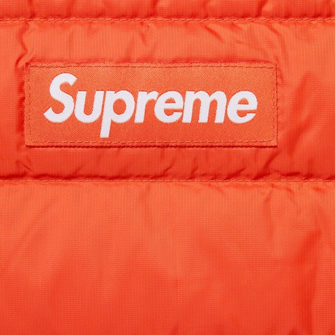 Supreme Micro Down Half Zip Hooded Pullover - Dark Orange