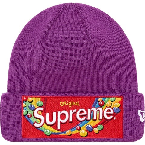Supreme Skittles Beanie ブラック　黒　カリナ着用　希少 Supreme Skittles New Era Beanie Black | Hype Clothinga