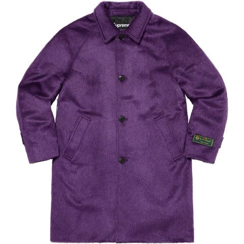 Supreme Alpaca Overcoat - Purple