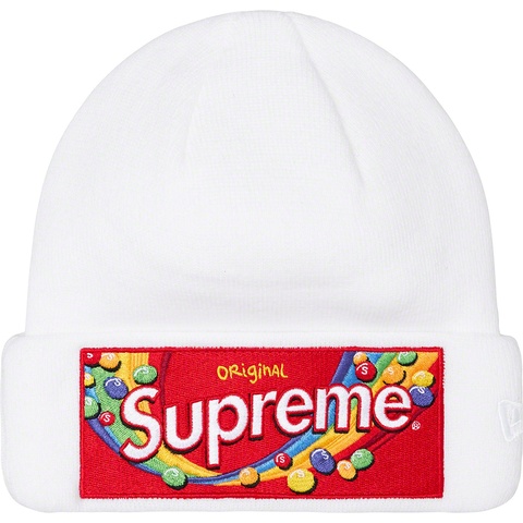Supreme Supreme®/Skittles®/<wbr>New Era® Beanie - White