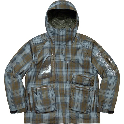 Supreme GORE-TEX Tech Shell Jacket - Olive Plaid