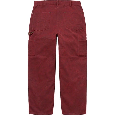 Supreme Canvas Double Knee Painter Pant - Red