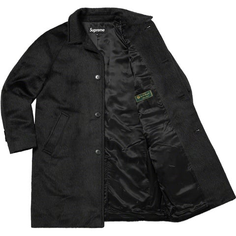 Supreme Alpaca Overcoat - Black