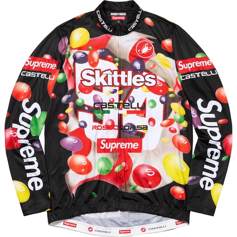 Supreme Supreme®/Skittles®/<wbr>Castelli L/S Cycling Jersey - Black