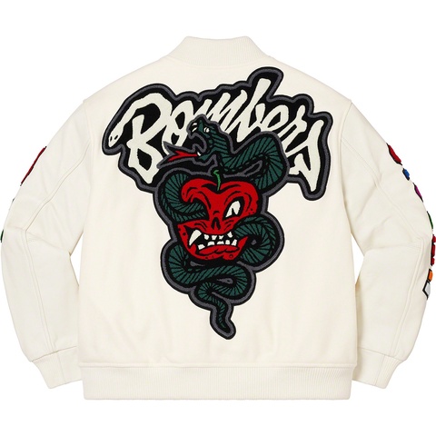 Supreme Supreme®/WTAPS® Varsity Jacket - White