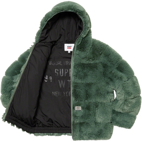 supreme × wtaps faux fur hooded jacket L Supreme Patchwork WINDSTOPPER Hooded Faux Fur Jacket FW25 | eBay
