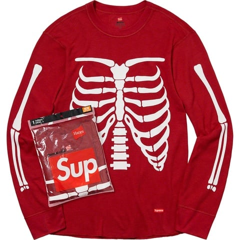 Supreme®/Hanes® Bones Thermal Crew (1 Pack) - Supreme